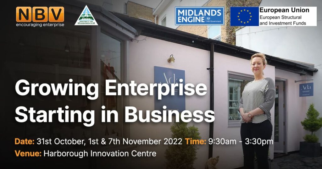Harborough Innovation Centre growing enterprise poster